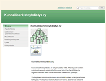 Tablet Screenshot of kunnallisarkistoyhdistys.fi